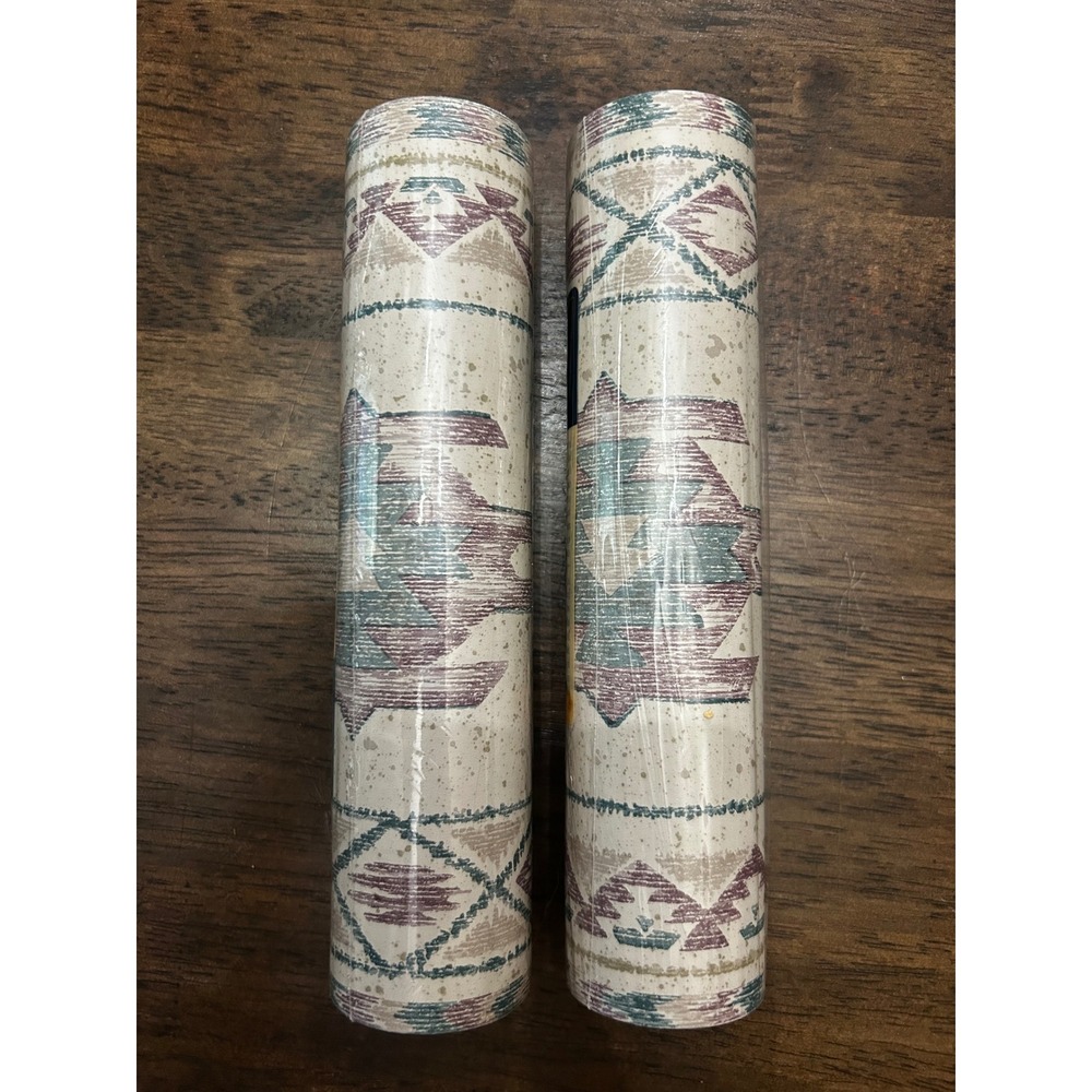 Vintage Village Navajo Inspired 90's desert decor (2) 6.75in x 15ft USA
